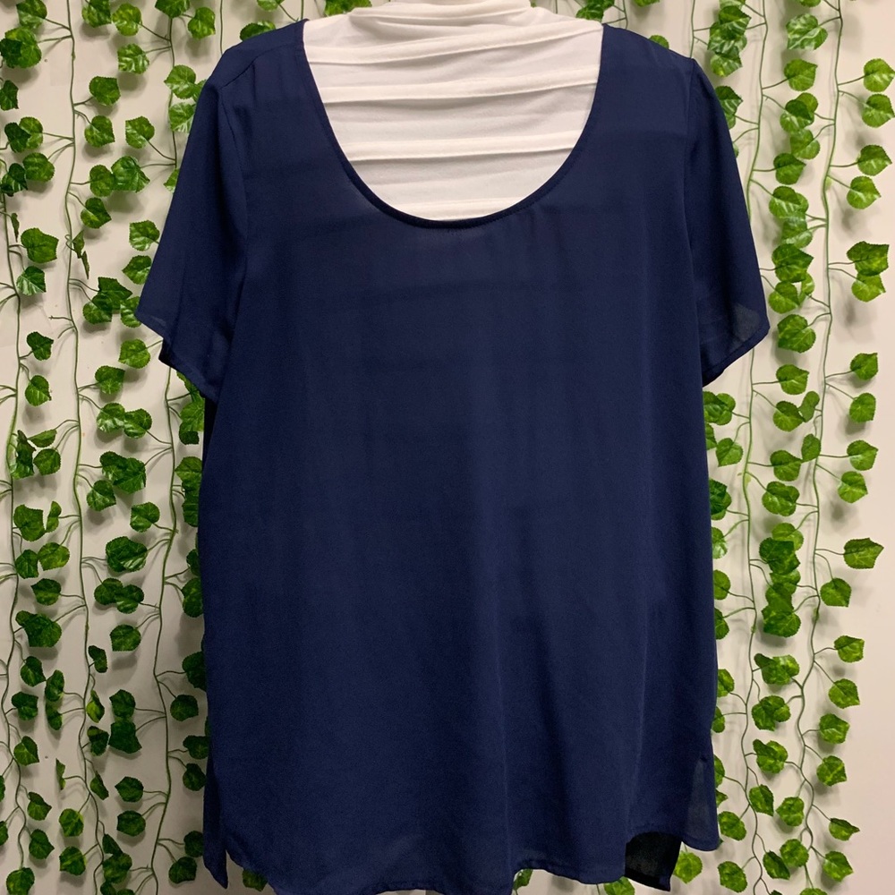 Express navy blouse